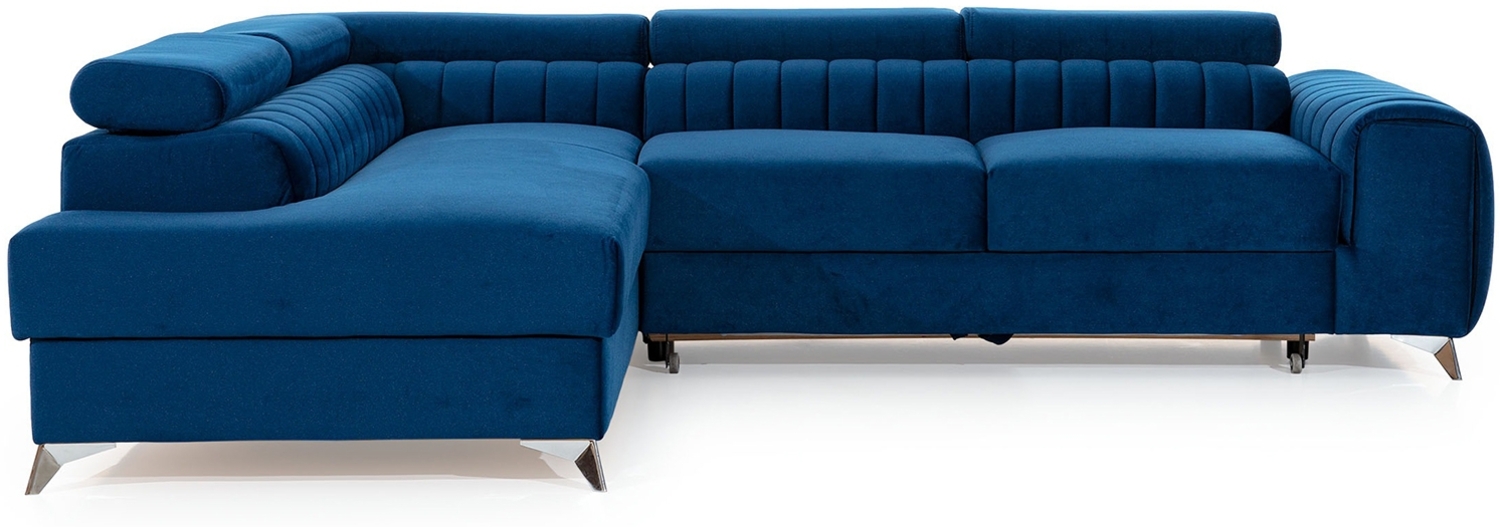 Ecksofa Laurence mit Schlaffunktion und Bettkasten - Monolith-Stoff Bild 1