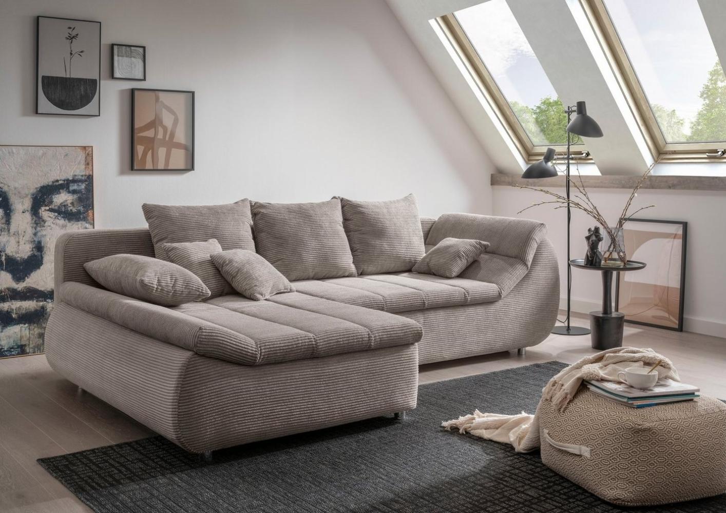 INOSIGN Ecksofa Imola L-Form, wahlweise mit Bettfunktion Bild 1