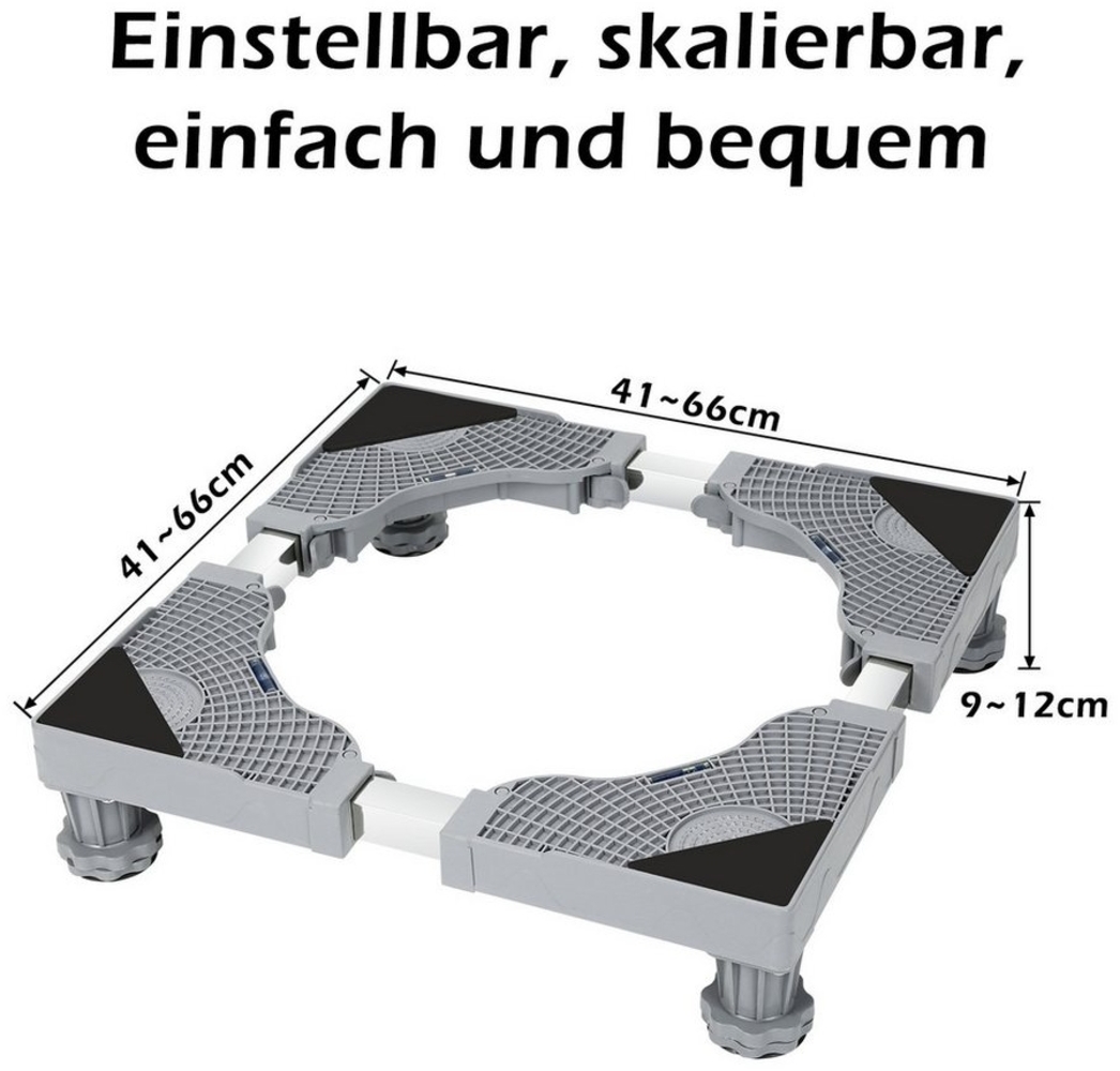 Clanmacy Untergestell Waschmaschinen Untergestell Sockel-Podeste & Rahmen für Waschmaschine Bild 1