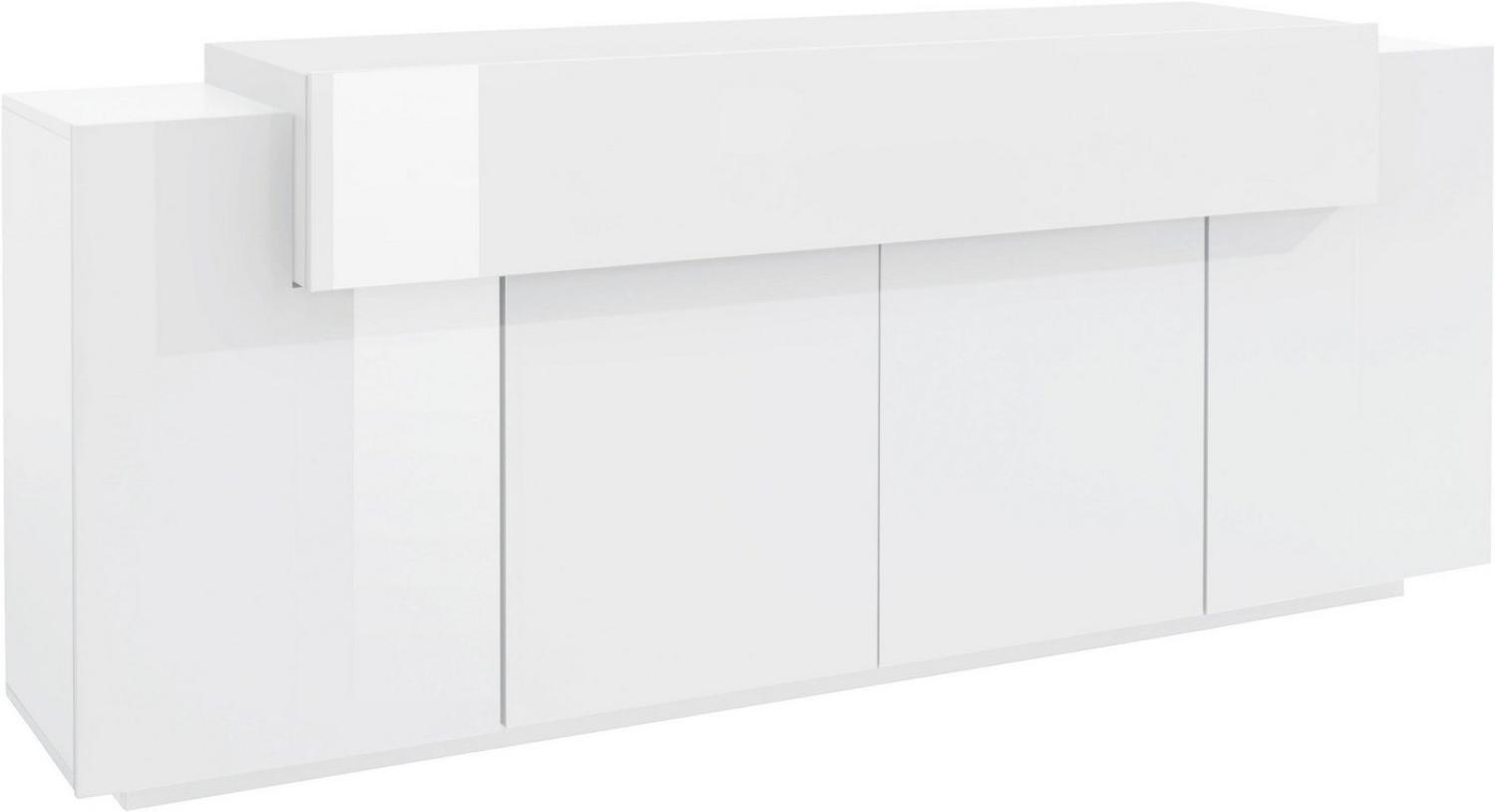 INOSIGN Sideboard Coro, Kommode, Schrank, Kredenz, grifflos mit Einlegeböden, 1 klappe,4 Türen, Doppeltiefe, B/T/H 200x45x85,6cm Bild 1