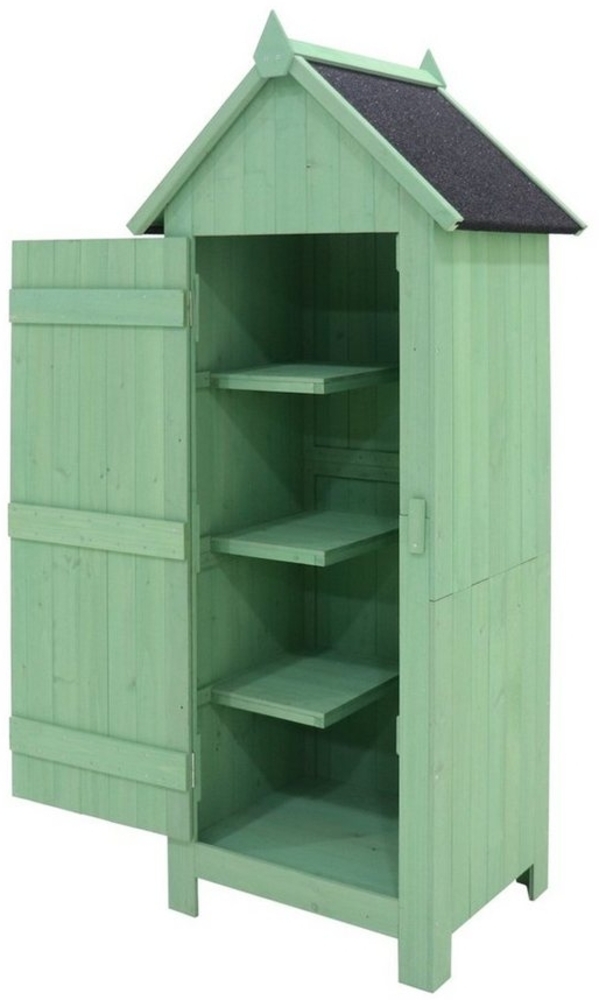 HTI-Living Garten-Geräteschrank Geräteschrank Wilbur Grün, BxT: 53x45.5 cm, (Stück, 1 St, 1 Geräteschrank), Bitumendach Outdoor Bild 1