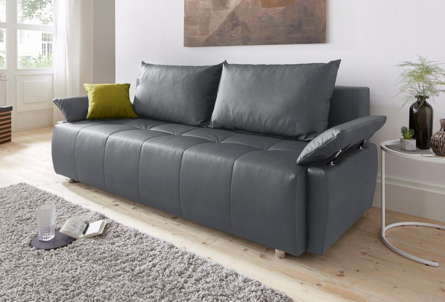 COLLECTION AB Schlafsofa Funtastic, mit Federkern, Bettfunktion, inklusive 2 Rücken- und 1 Zierkissen Bild 1