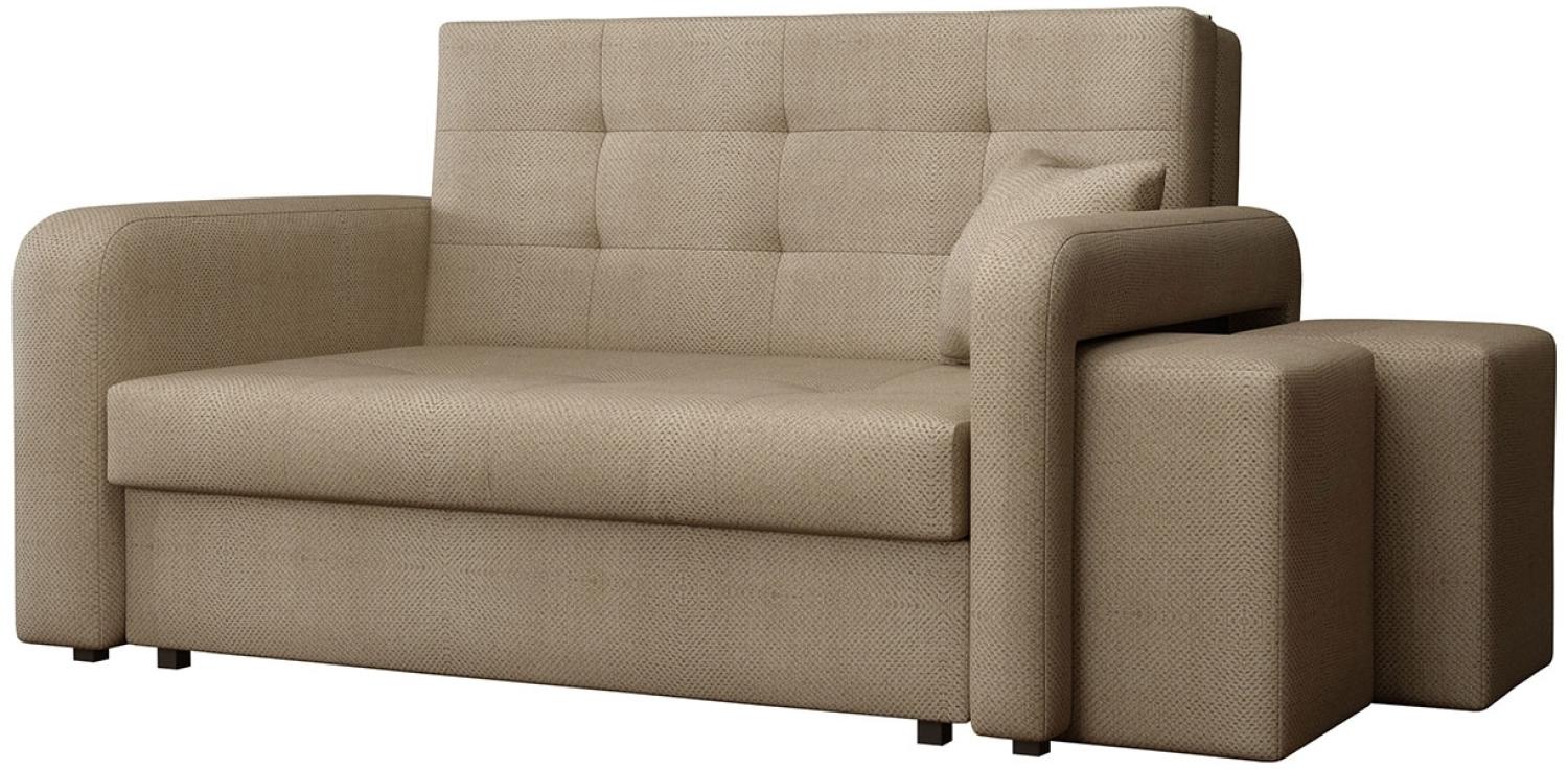 Schlafsofa Viva Home II, Nische für Hocker auf der rechten Seite, Farbe: Enjoy 2 Bild 1