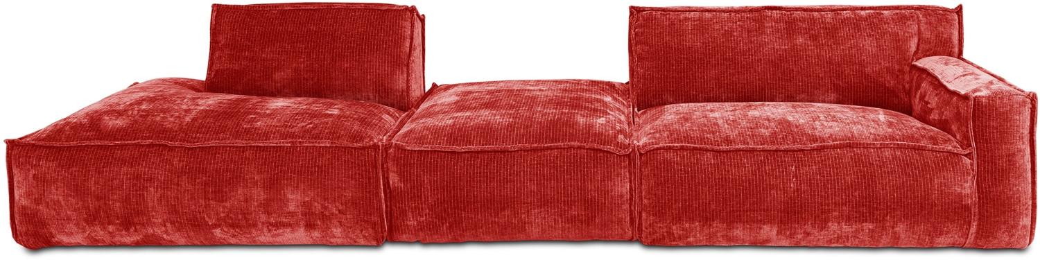 Polsterecke SANSIBAR RANTUM (BHT 378 x 79 x 110 cm) BHT 378 x 79 x 110 cm orange Ecksofa Wohnlandschaft Eckcouch Bild 1