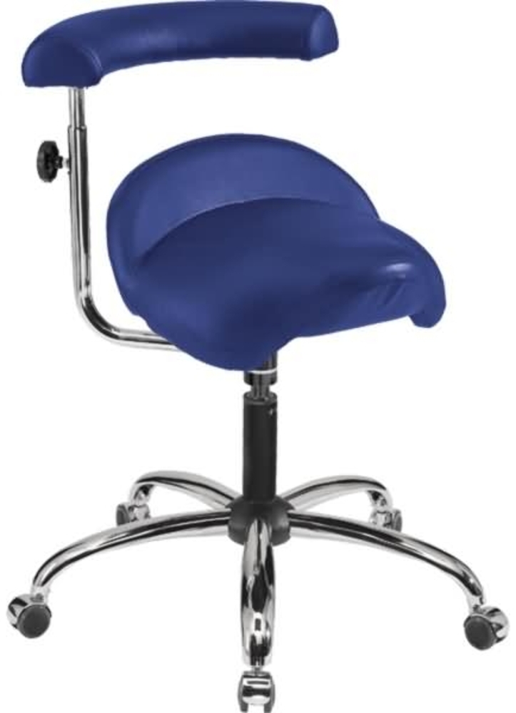 meychair Hocker 9721 A20-53-TR-Comfort-KL4 Rollen Arm blau Bild 1