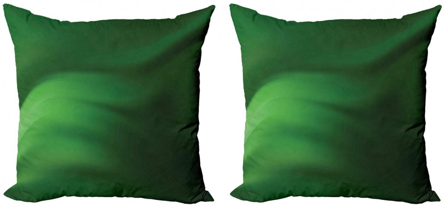 Abakuhaus Kissenbezüge Modern Accent Doppelseitiger Digitaldruck, (2 Stück), Waldgrün Grüne Ombre Effect Bild 1