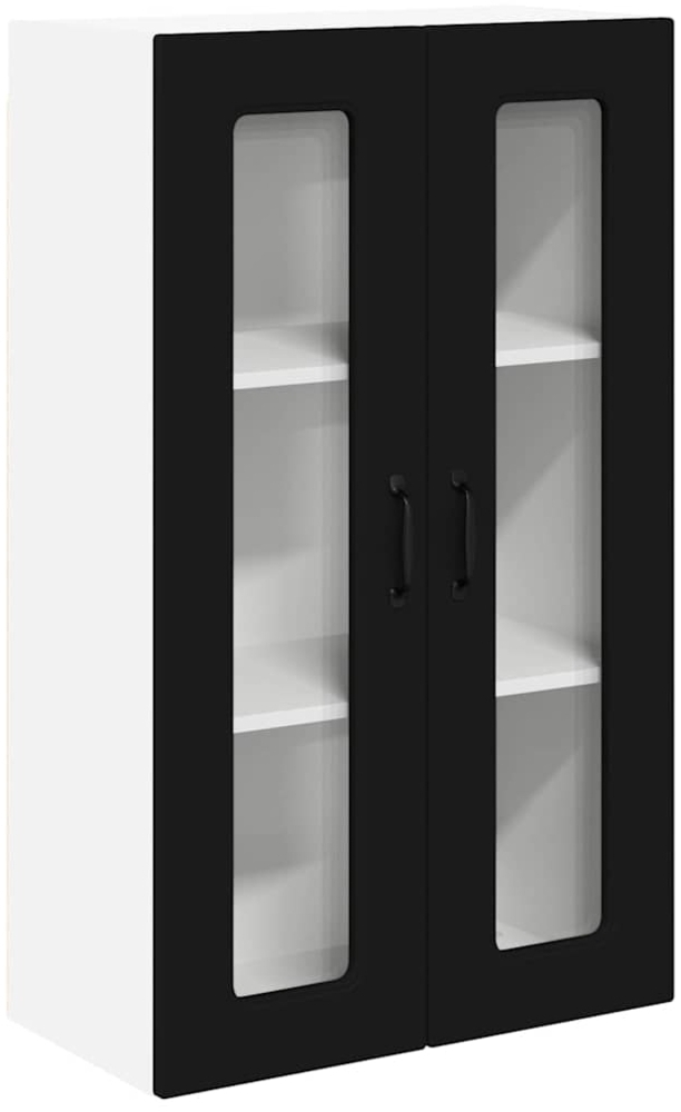 vidaXL Küchenwandschrank Schwarz 60 x 31 x 100 cm Holzwerkstoff 884825 Bild 1