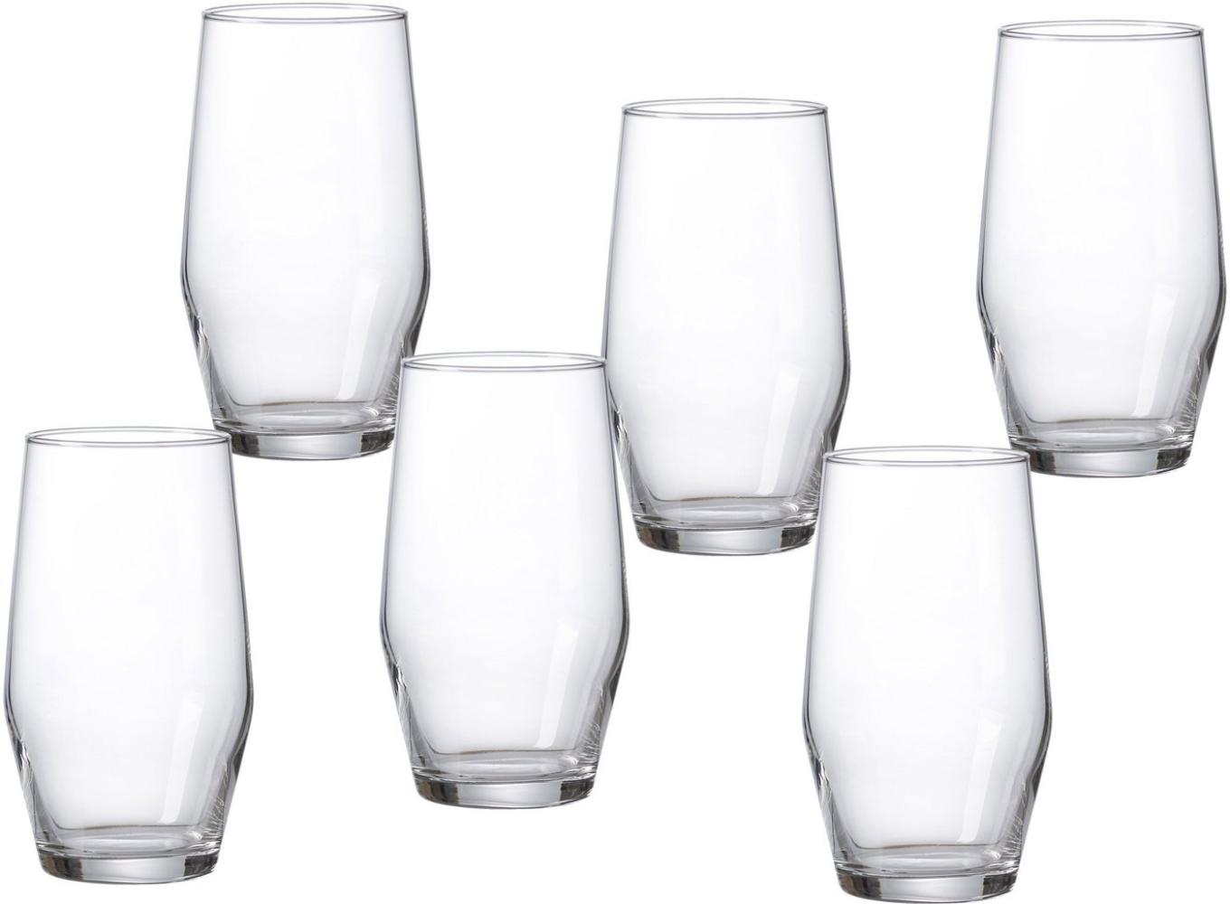 Ritzenhoff & Breker Longdrinkglas Salsa, Glas, robust und kristallklar, 6-teilig Bild 1