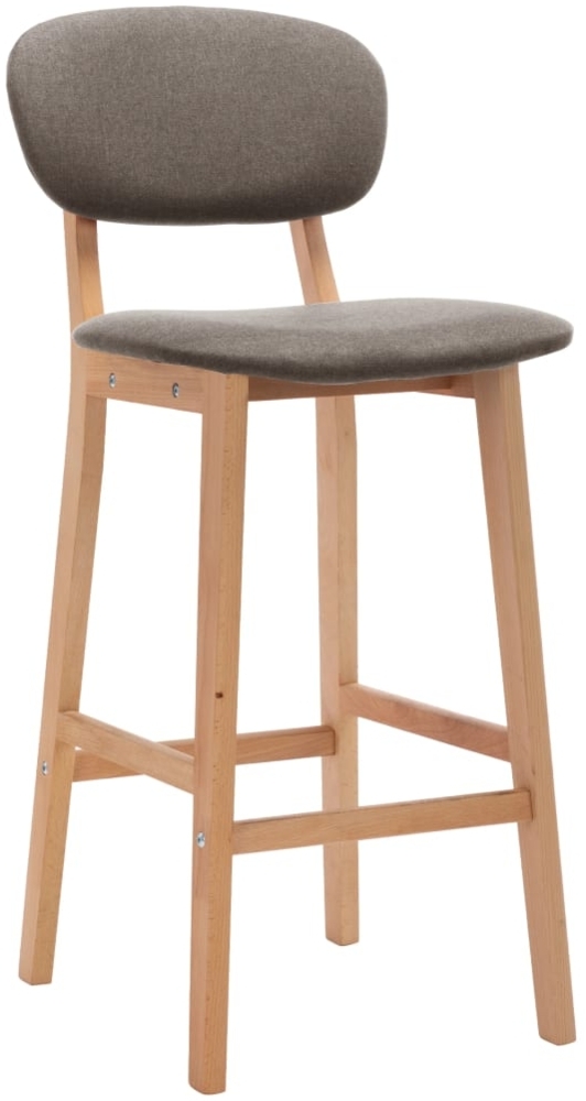 vidaXL Barhocker 2 Stk. Taupe Stoff [289376] Bild 1