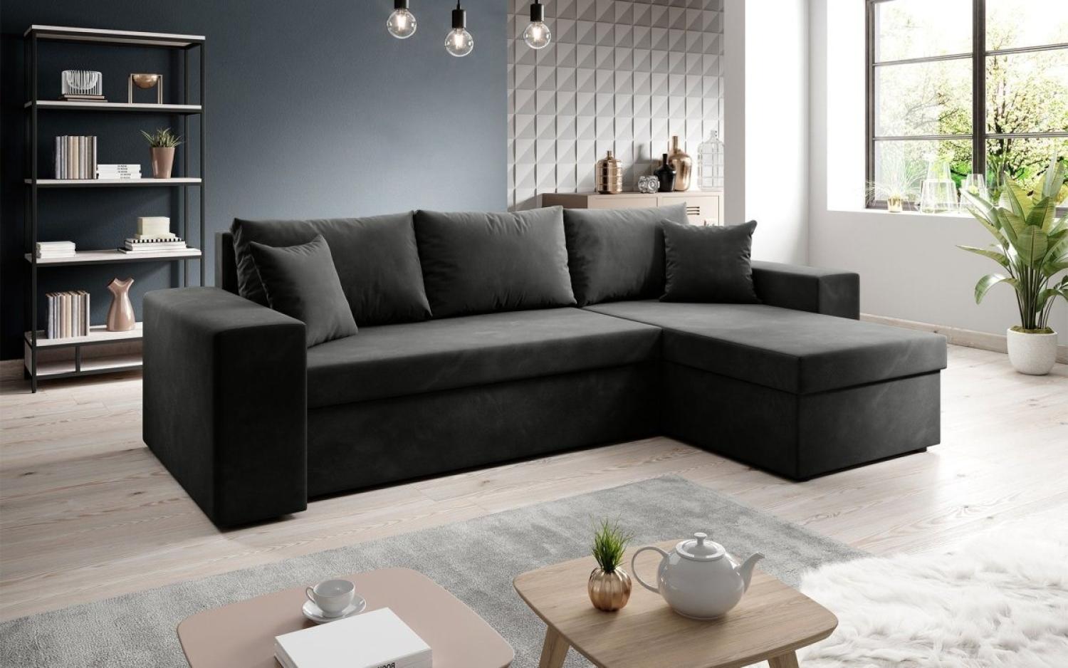 Luxusbetten24 Schlafsofa Designer Sofa Denver, mit Stauraum und Schlaffunktion Bild 1