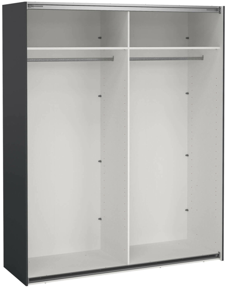 Dmora Großer Mehrzweckschrank Hagupit, Multifunktionale Möbel, Schuhschrank, Besenschrank, 179x62 h220 cm, Grau Bild 1