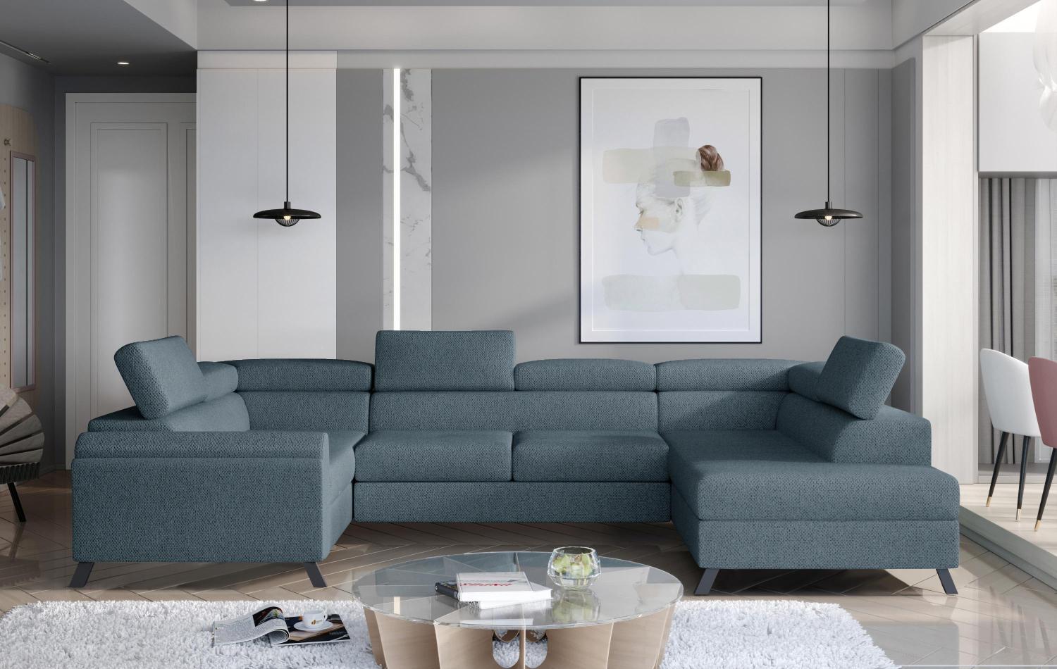 Wohnideebilder Escada Blau Ecksofas & Eckcouches Esc_28 Bild 1