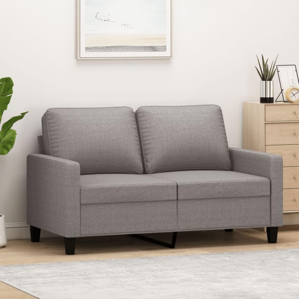 vidaXL 2-Sitzer-Sofa Taupe 120 cm Stoff 359162 Bild 1