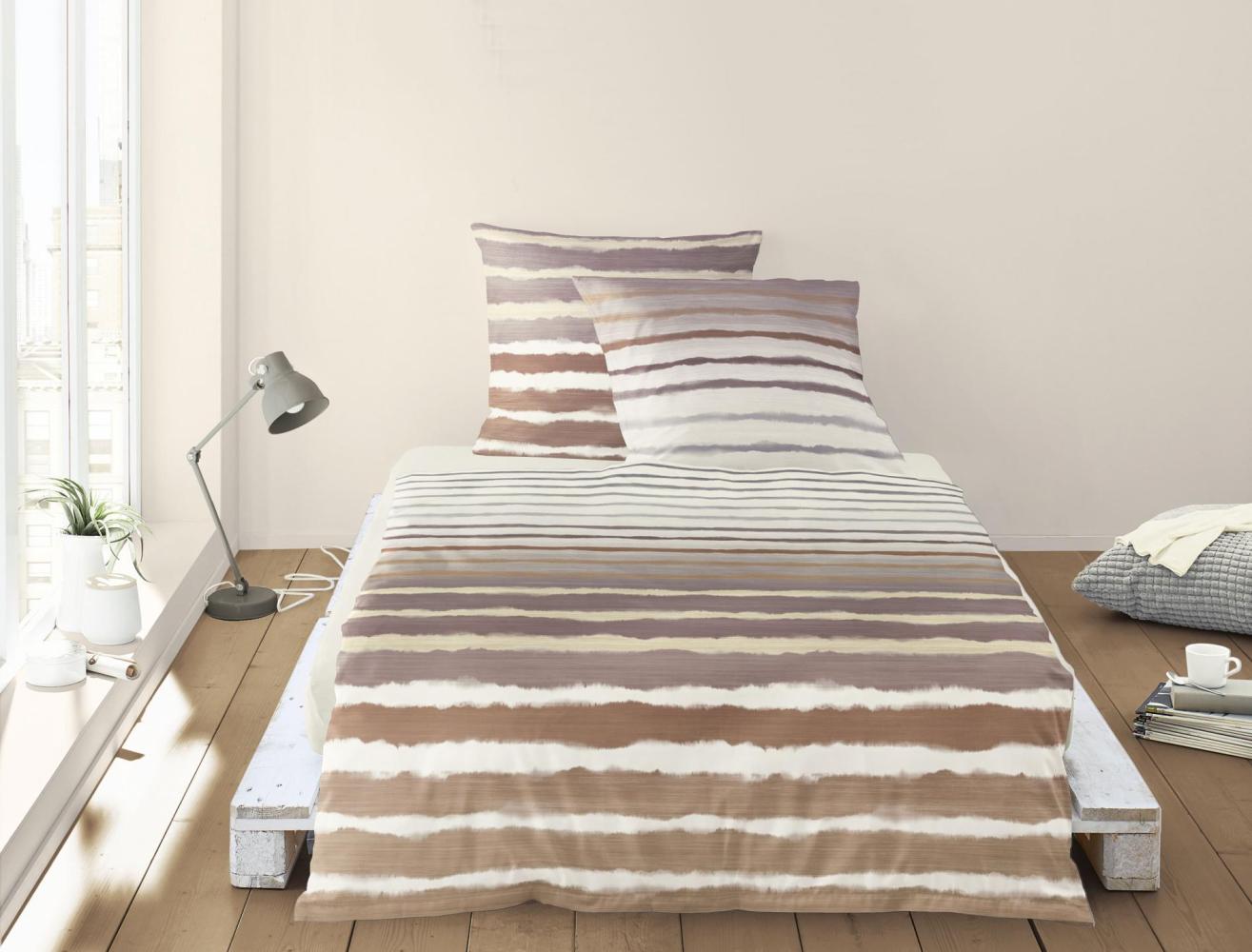 Irisette Mako-Satin Bettwäsche Set Sky 8403 rosa 140 x 200 cm + 1 x Kissenbezug 90 x 70 cm Bild 1