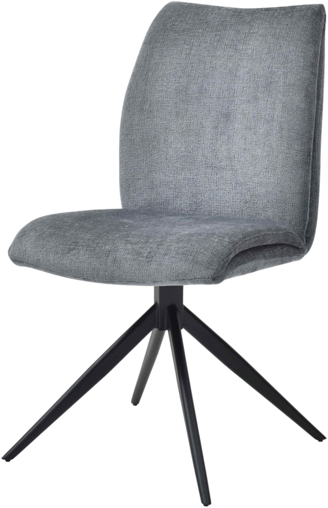 Bisley Easy Meet F Besucherstuhl ohne Armlehne, Polsterstuhl in slate dunkelgrau - Stuhl bis 120 kg belastbar & 360° drehbar, Esszimmerstühle, Konferenzstuhl, Bistrostuhl für Esszimmer, EMF-749 Bild 1