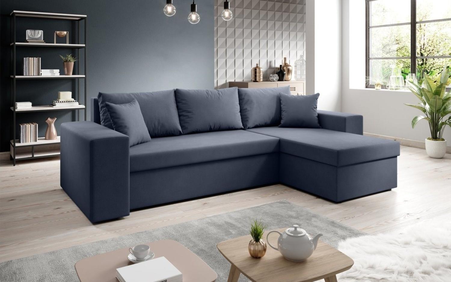 Luxusbetten24 Schlafsofa Designer Sofa Denver, mit Stauraum und Schlaffunktion Bild 1