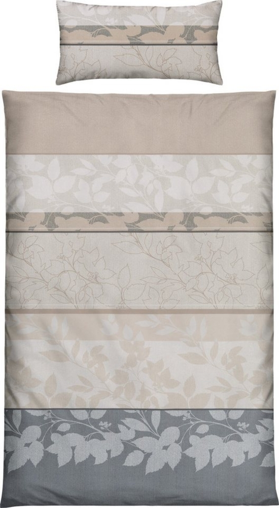 REDBEST Bettwäsche Bettwäsche, Microfaser, 2 teilig, Microfaser-Satin Streifen Bild 1