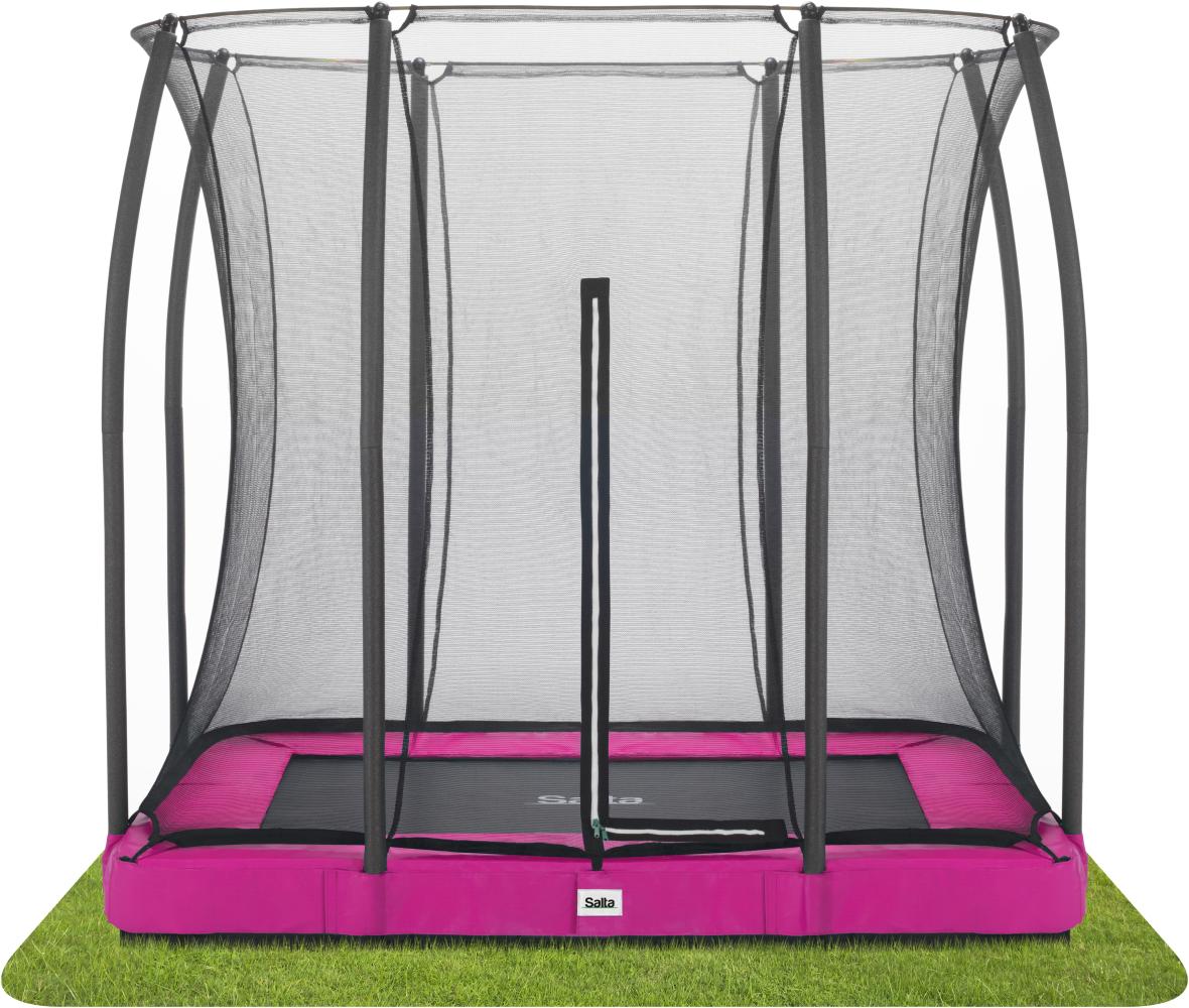 Salta 'Comfort Edition Ground' Rechteckiges Bodentrampolin mit Netz, pink, 214x153 cm Bild 1