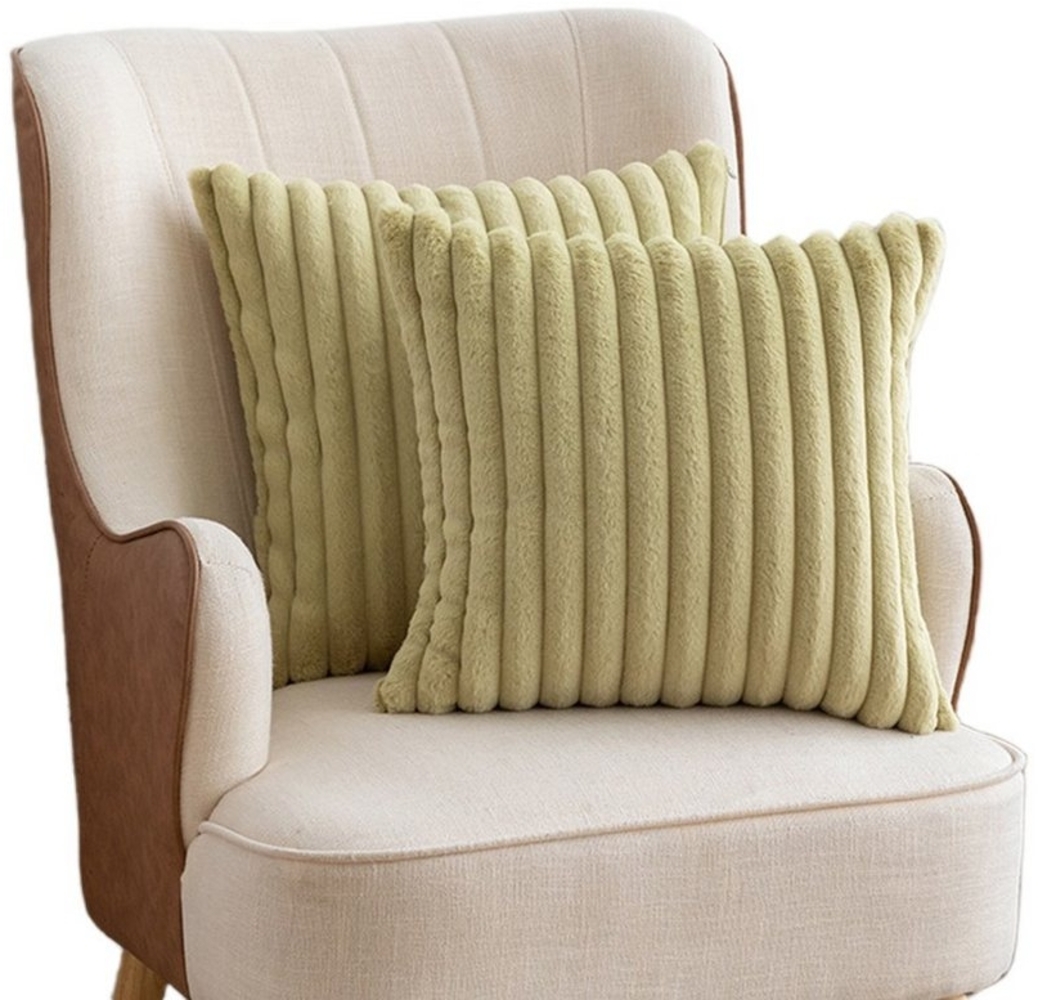 Coonoor Kissenbezug Gestreift Kissenhülle Dekokissen Sofakissen, (4 Stück) Bild 1