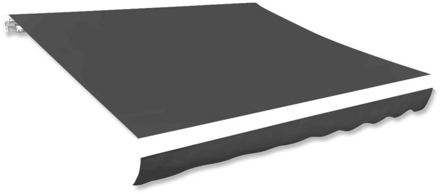 DOTMALL Markise Markisenbespannung Canvas Anthrazit 350x250 cm Bild 1