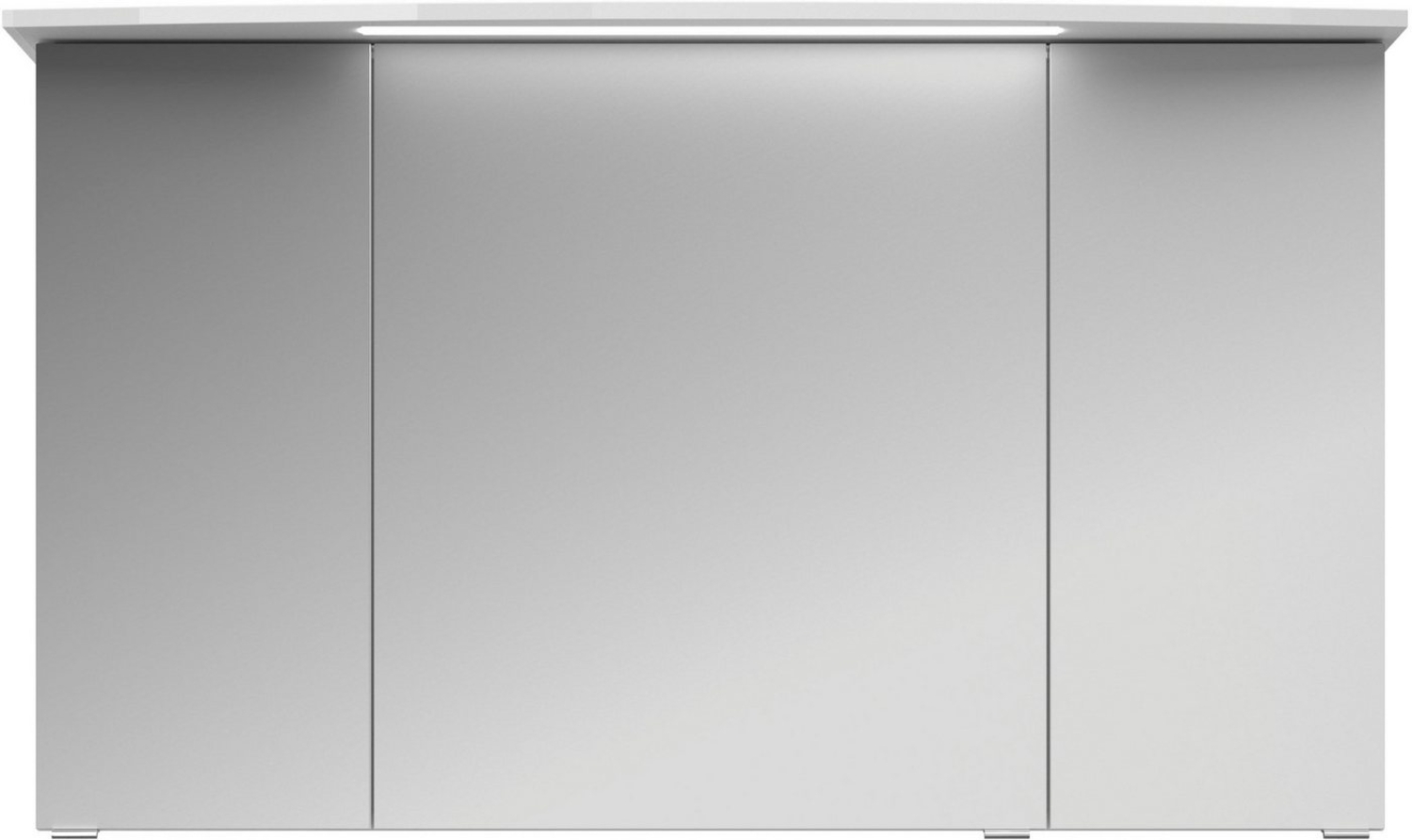 Saphir Badezimmerspiegelschrank Serie 4010 Badezimmer-Spiegelschrank inkl. LED-Beleuchtung im Kranz Badschrank 142 cm breit, 3 Türen, 6 Glas-Einlegeböden, inkl Türdämpfer Bild 1