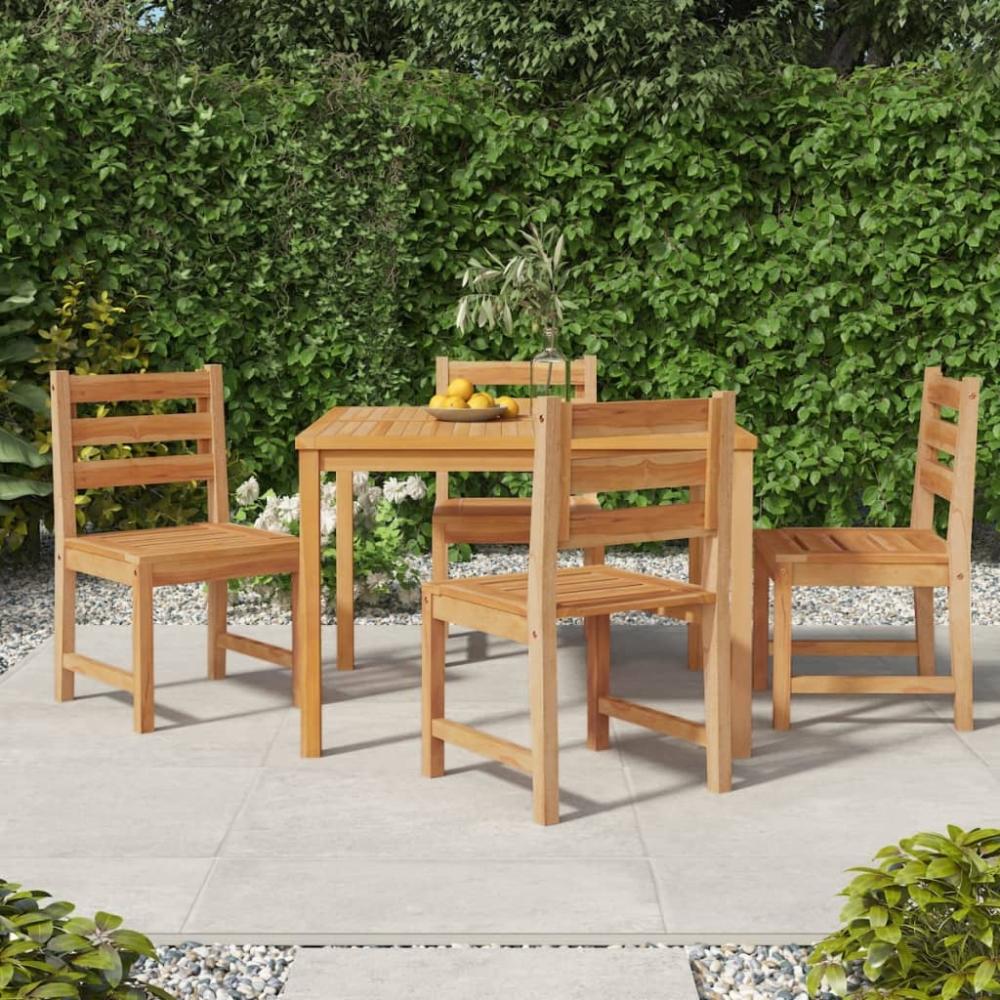 vidaXL 5-tlg. Garten-Essgruppe Massivholz Teak 3157180 Bild 1