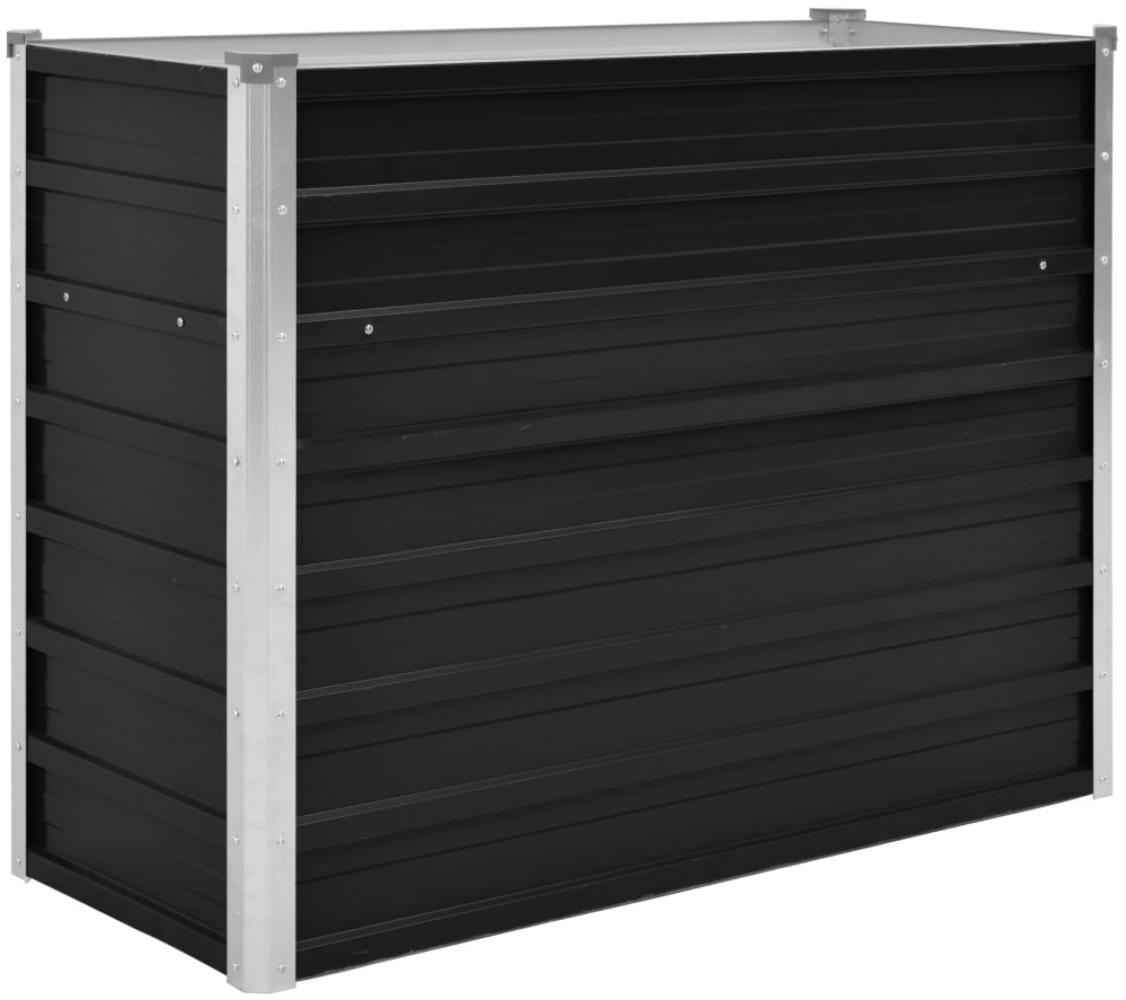 vidaXL Garten-Hochbeet Anthrazit 100 x 40 x 77 cm Verzinkter Stahl 45732 Bild 1