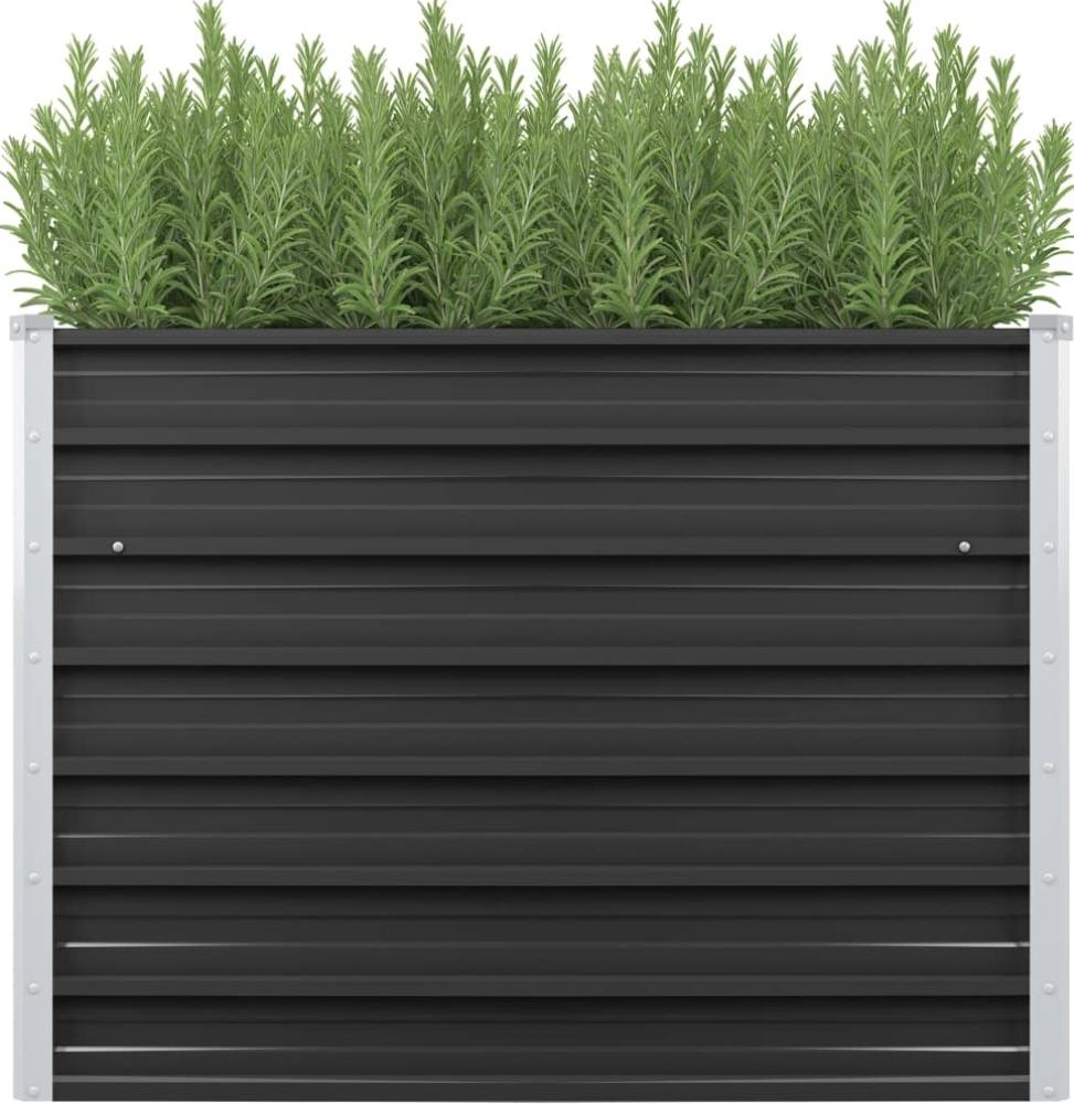 vidaXL Garten-Hochbeet Anthrazit 100 x 40 x 77 cm Verzinkter Stahl 45732 Bild 1