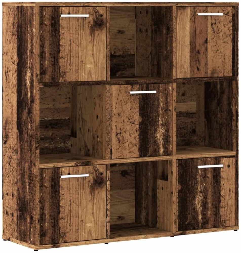 vidaXL Bücherregal Altholz-Optik 90x28x90 cm Holzwerkstoff 856058 Bild 1