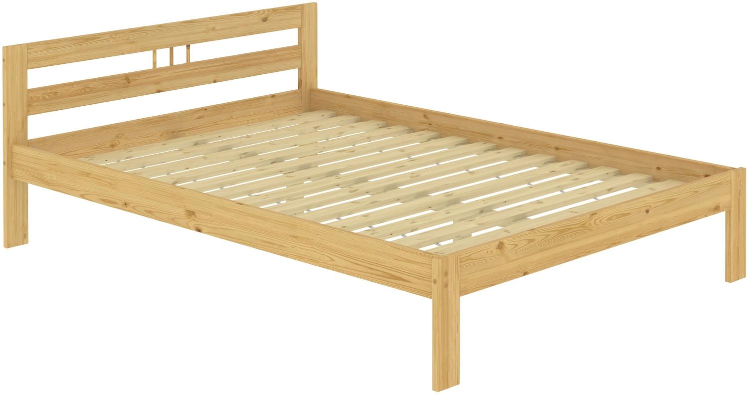 Erst-Holz Holzbett Kiefer natur Massivholz 120x200 Jugendbett Einzelbett V-60. 64-12 inkl. Rollrost Bild 1