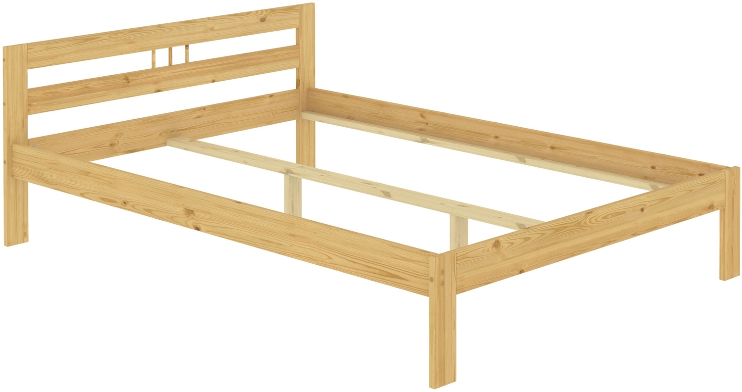 Erst-Holz Holzbett Kiefer natur Massivholz 120x200 Jugendbett Einzelbett V-60. 64-12 inkl. Rollrost Bild 1