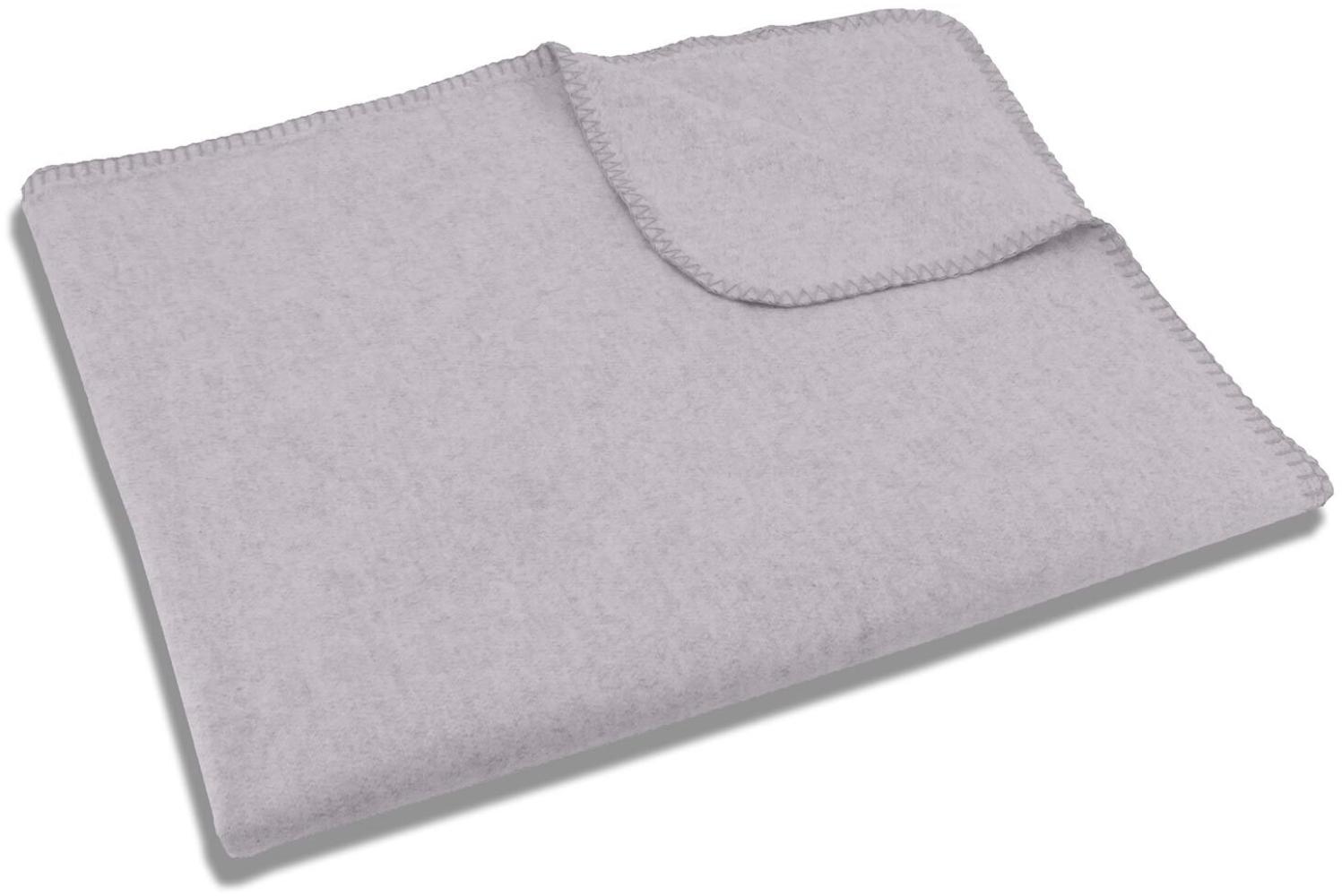 Setex Uni Sofadecke Kuscheldecke|150x200 cm| grau Bild 1