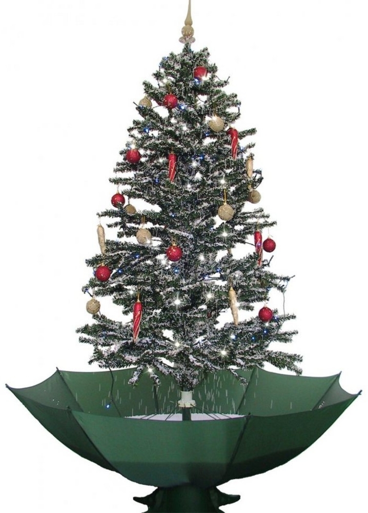 Schneiender Weihnachtsbaum 200cm grün mit passenden Weihnachtsmelodien und Baumschmuck Bild 1