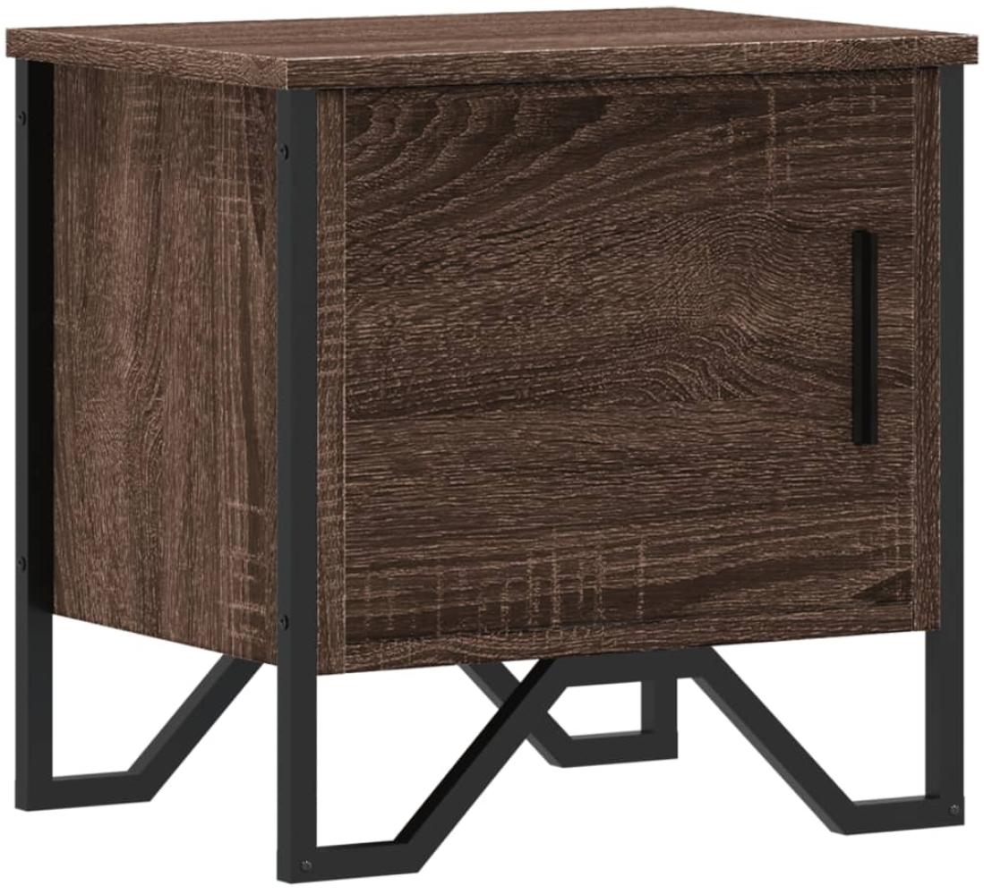 vidaXL Nachttisch Braun Eichen-Optik 40x30x40 cm Holzwerkstoff 848522 Bild 1