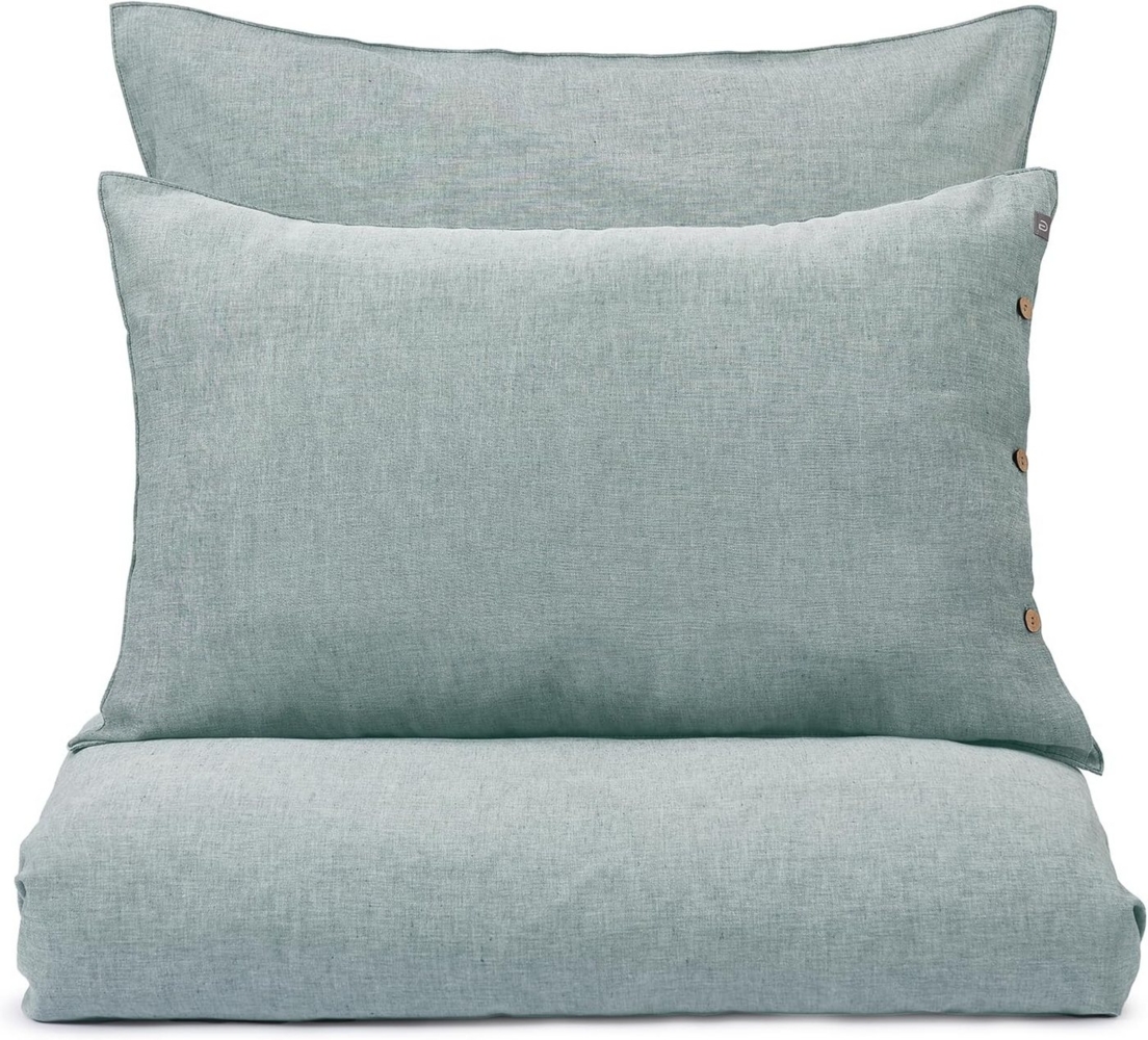 Urbanara Partnerbettwäsche Bettwäsche-Set Tolosa I 50% Leinen & 50% Baumwolle, Halbleinen, 3 teilig, Halbleinen Bettwäsche, Atmungsaktiv & Temperaturregulierend Bild 1