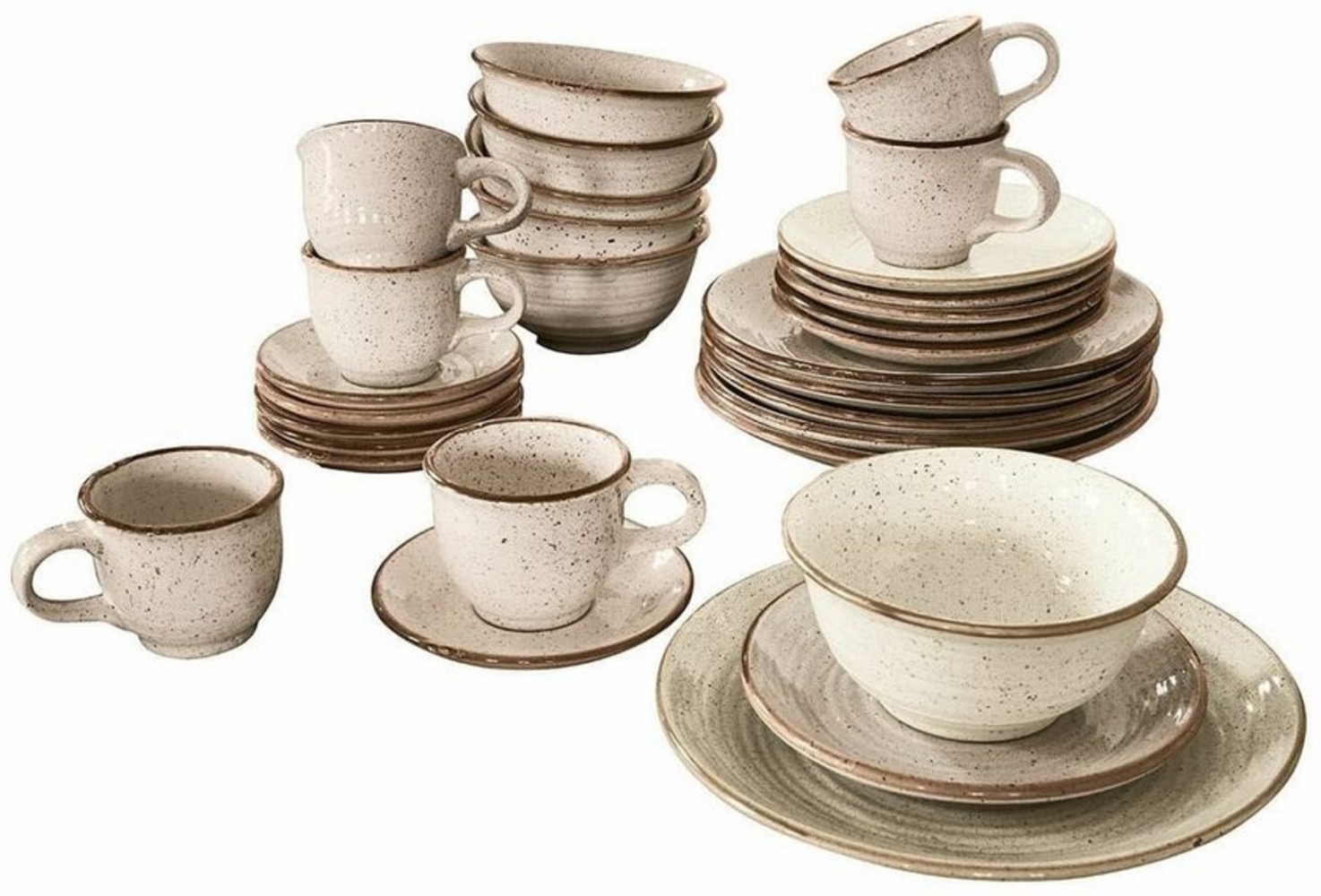 Mirabeau Geschirr-Set Geschirr 30er Set Murray beige, Steingut Bild 1