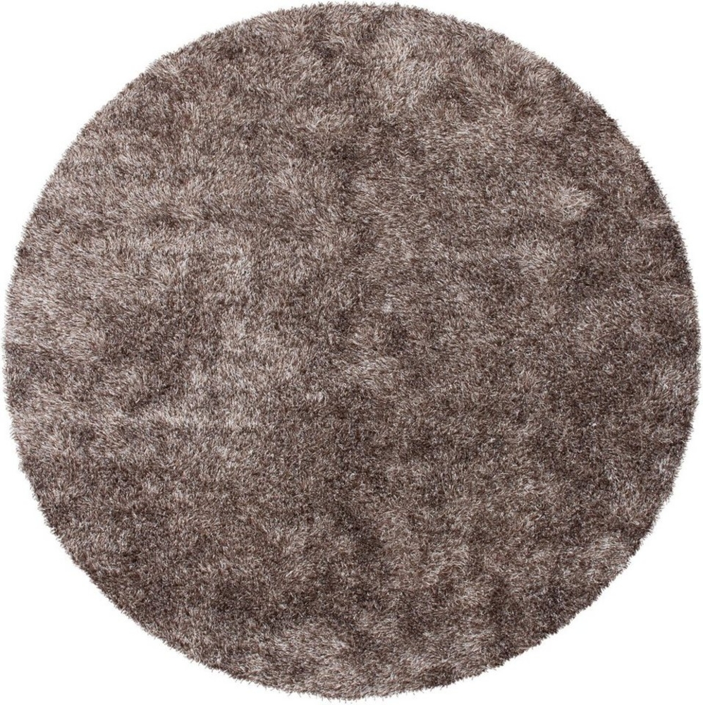 Bruno Banani Hochflor-Teppich Alga, rund, Höhe: 40 mm, Uni-Farben, besonders weich und kuschelig Bild 1