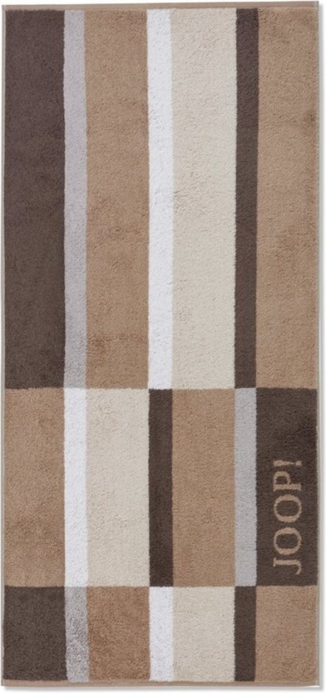 Joop! Duschtuch Badetuch 80x150 Shades Checked 1688-33 sand braun Bild 1