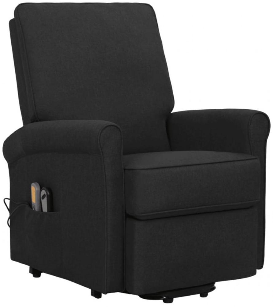 vidaXL Massagesessel mit Aufstehhilfe Schwarz Stoff [329731] Bild 1