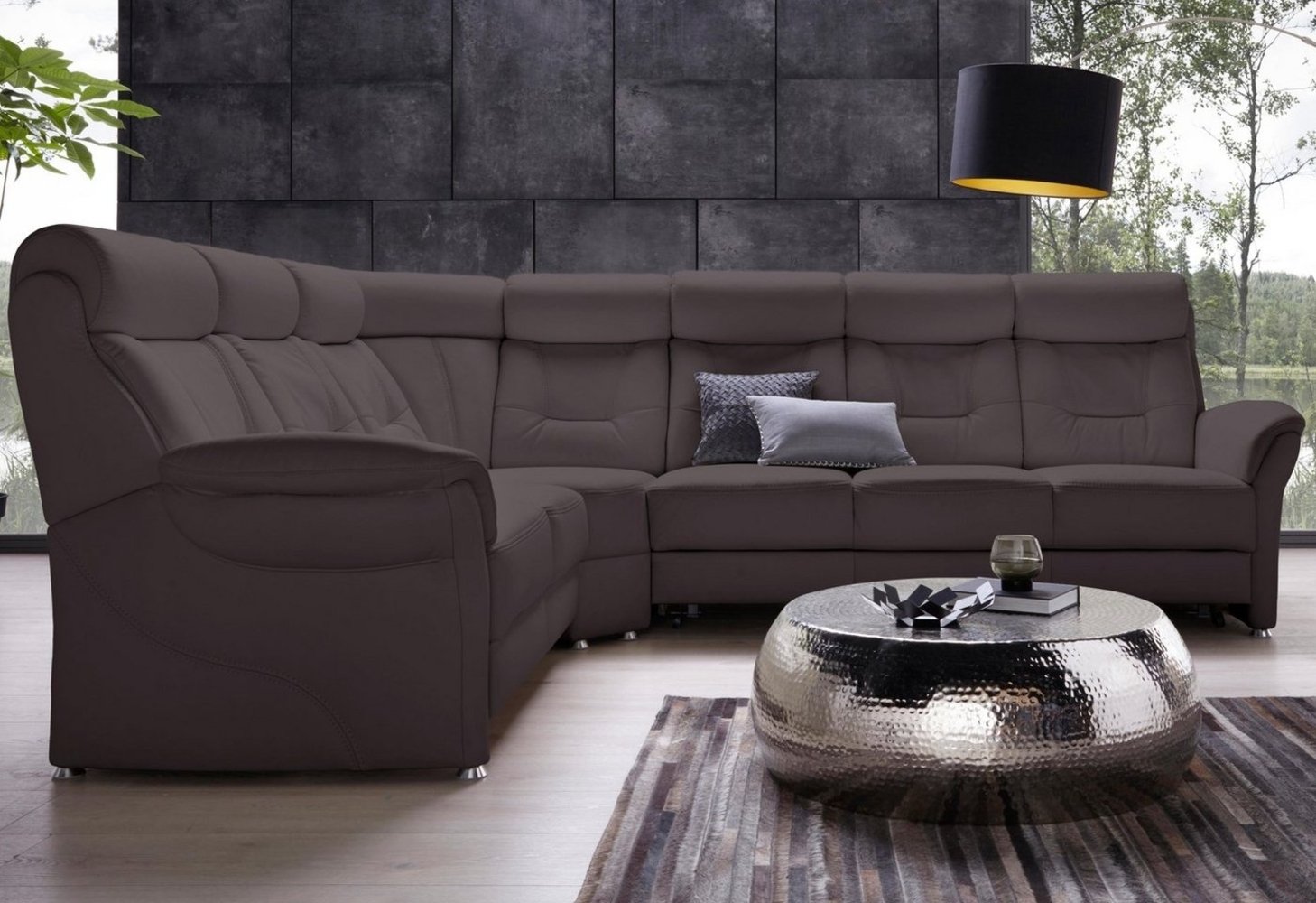 Places of Style Ecksofa Sardinien L-Form, mit Kopfteilverstellung, wahlweise mit Bettfunktion Bild 1