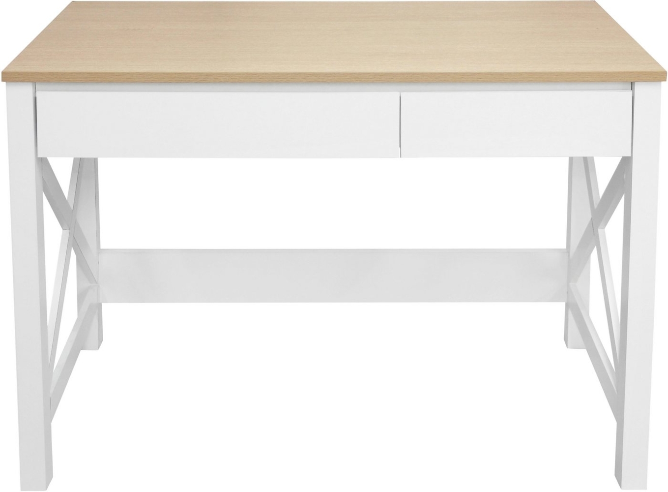 Home affaire Schreibtisch Silba, 2 Schubladen, Landhausstil, Home Office, Breite 100 cm Bild 1