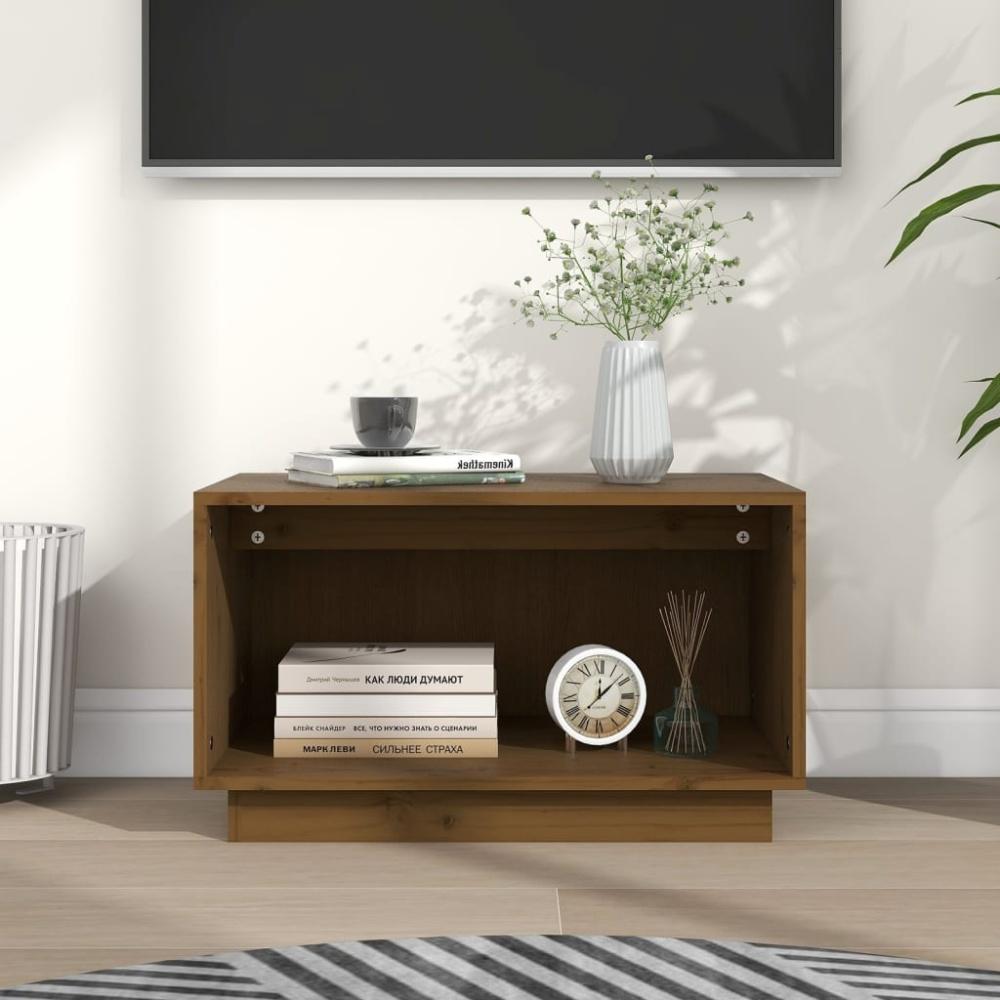 vidaXL TV-Schrank Honigbraun 60x35x35 cm Massivholz Kiefer 813827 Bild 1