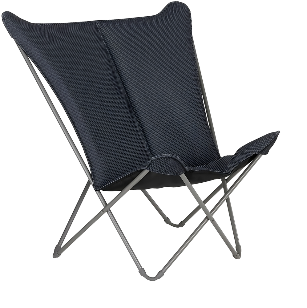 POP UP XL Gartenstuhl, BeComfort Bezug: Dark grey, Stahlrohrgestell: Titane Bild 1