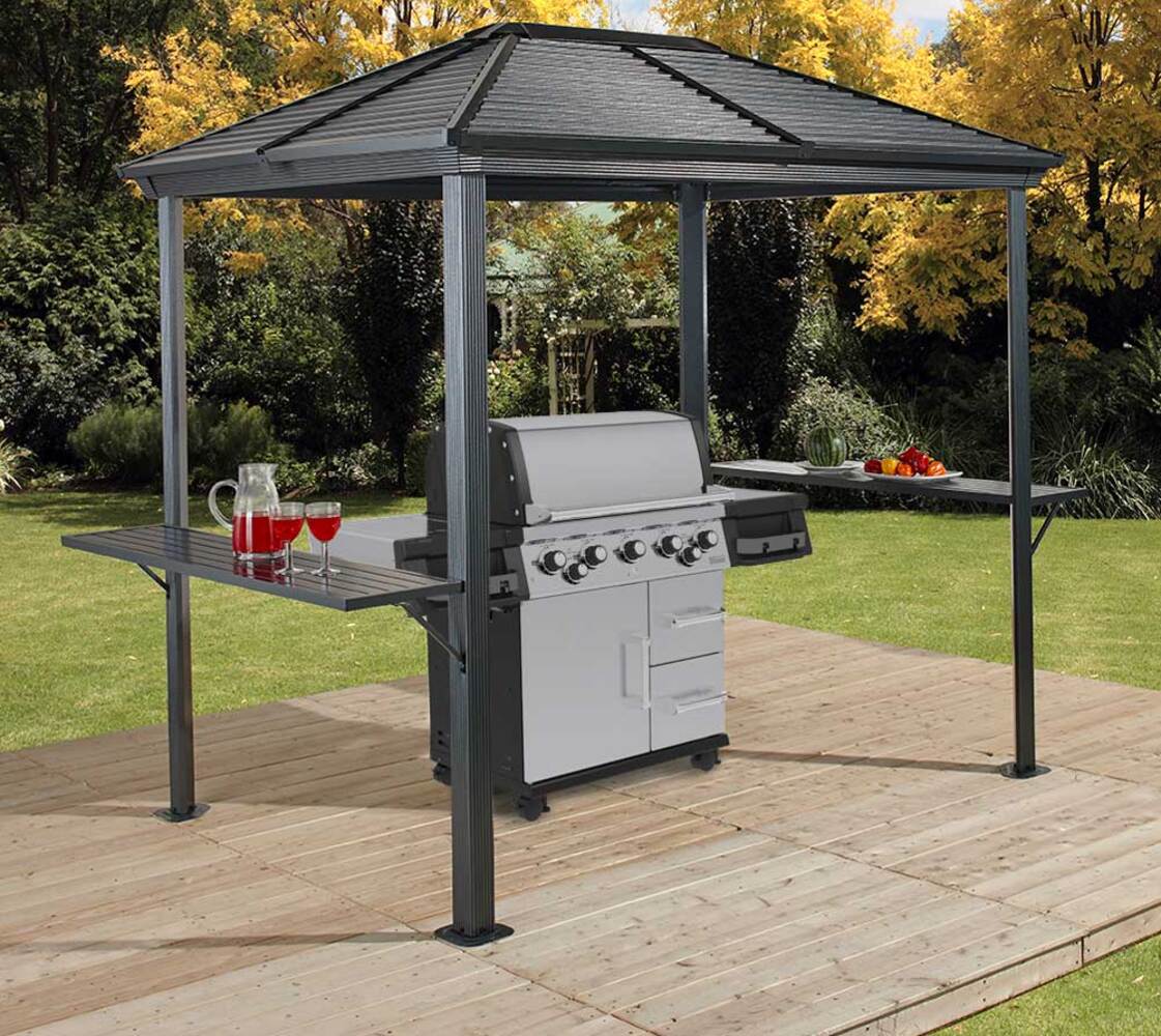 Sojag Aluminium Grill Pavillon Ventura 58 | Basaltgrau | 293x179x245 cm Bild 1