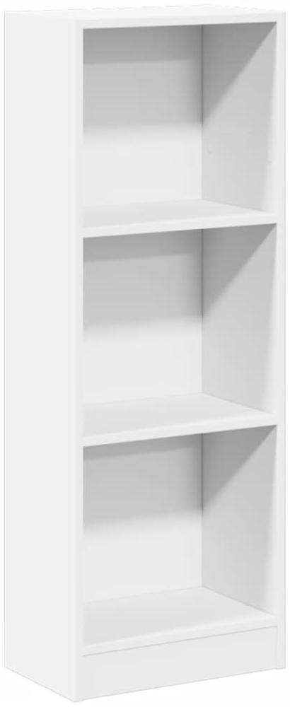 vidaXL Bücherregal Weiß 40x24x109 cm Holzwerkstoff 857774 Bild 1