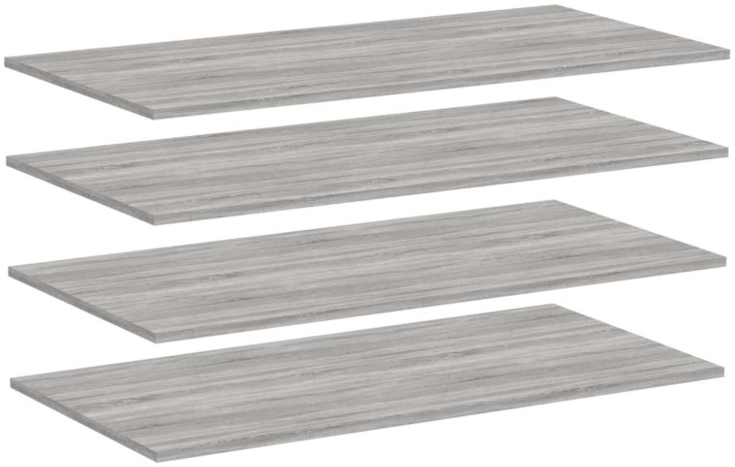 vidaXL Wandregale 4 Stk. Grau Sonoma 100x50x1,5 cm Holzwerkstoff 838307 Bild 1