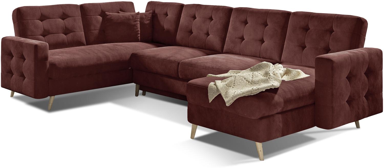 Asgard U, Ecksofa, Eckcouch, Braun Bild 1