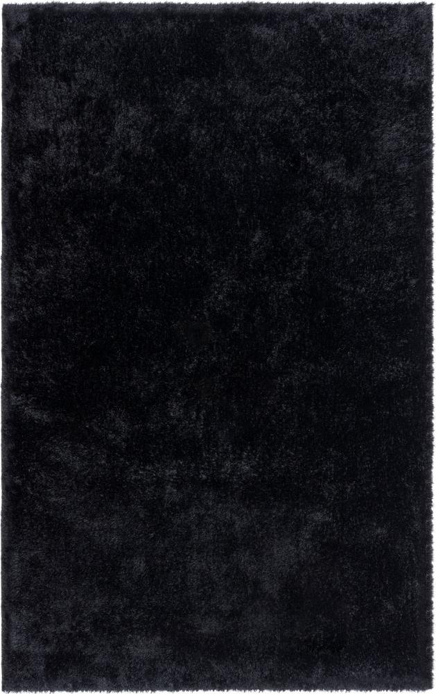 Kadima Design Hochflor-Teppich "Dovel" - Recyceltes Polyester - Nachhaltig & Weich. Farbe: Schwarz, 160x230 cm Bild 1