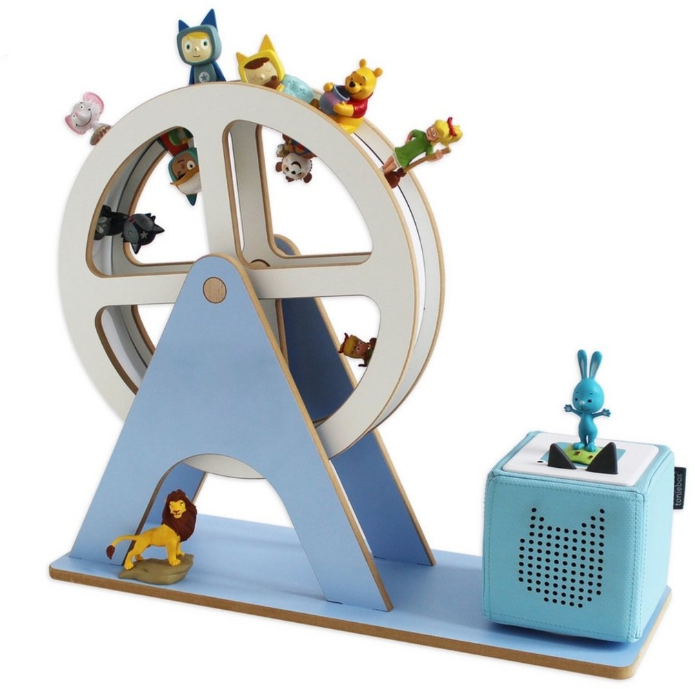 Holzura Kinderregal Tonie Regal Riesenrad mit magnetischem Rahmen für Toniefiguren Bild 1