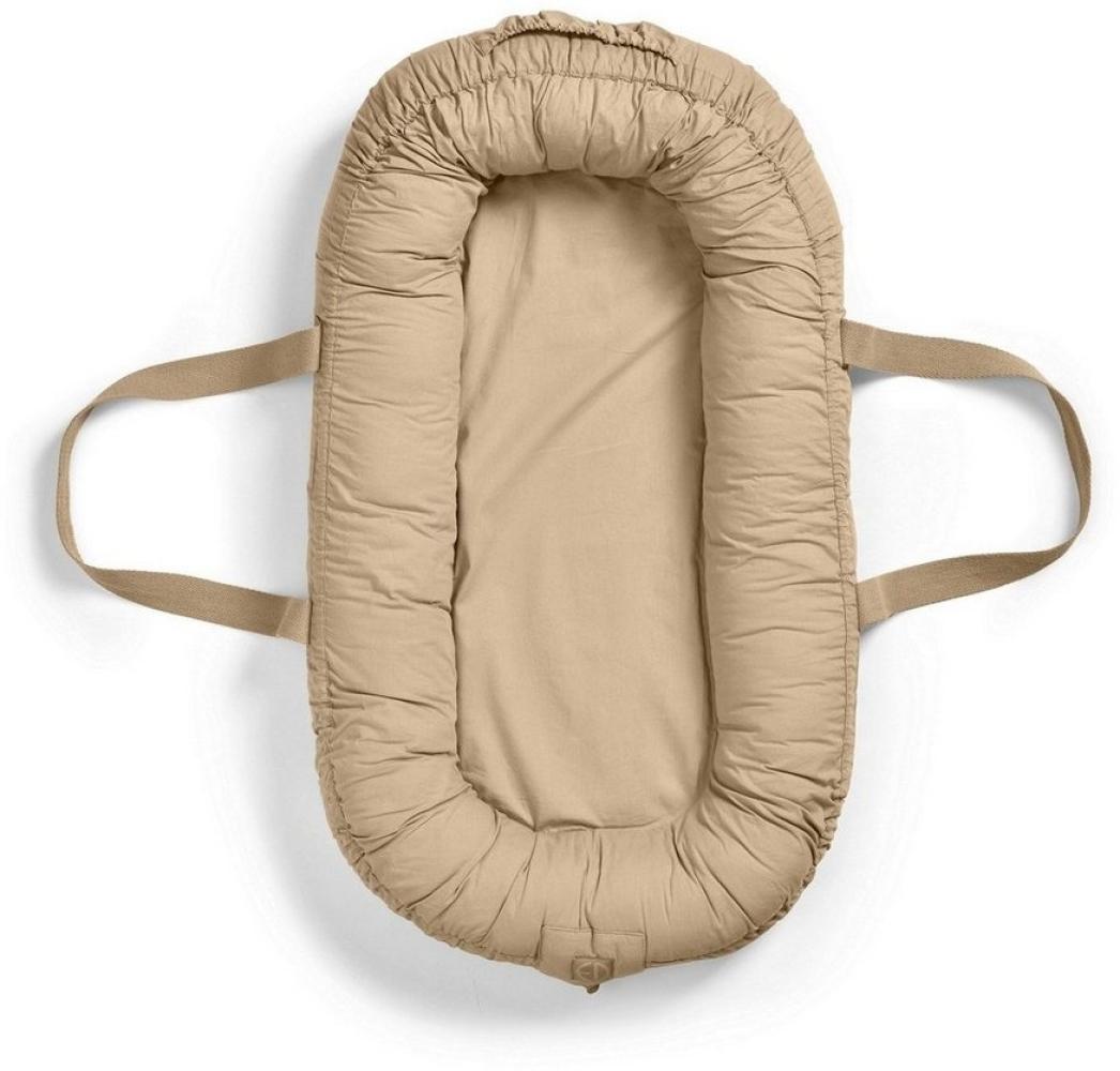 Elodie Details Babynest Kuschelnest Tragbare Babynestchen Neugeborene Kokon für Babys und Säuglinge, Waschbare Reisebett Baby Nestchen 100% Baumwoll 78x45 cm – Pure Khaki Bild 1